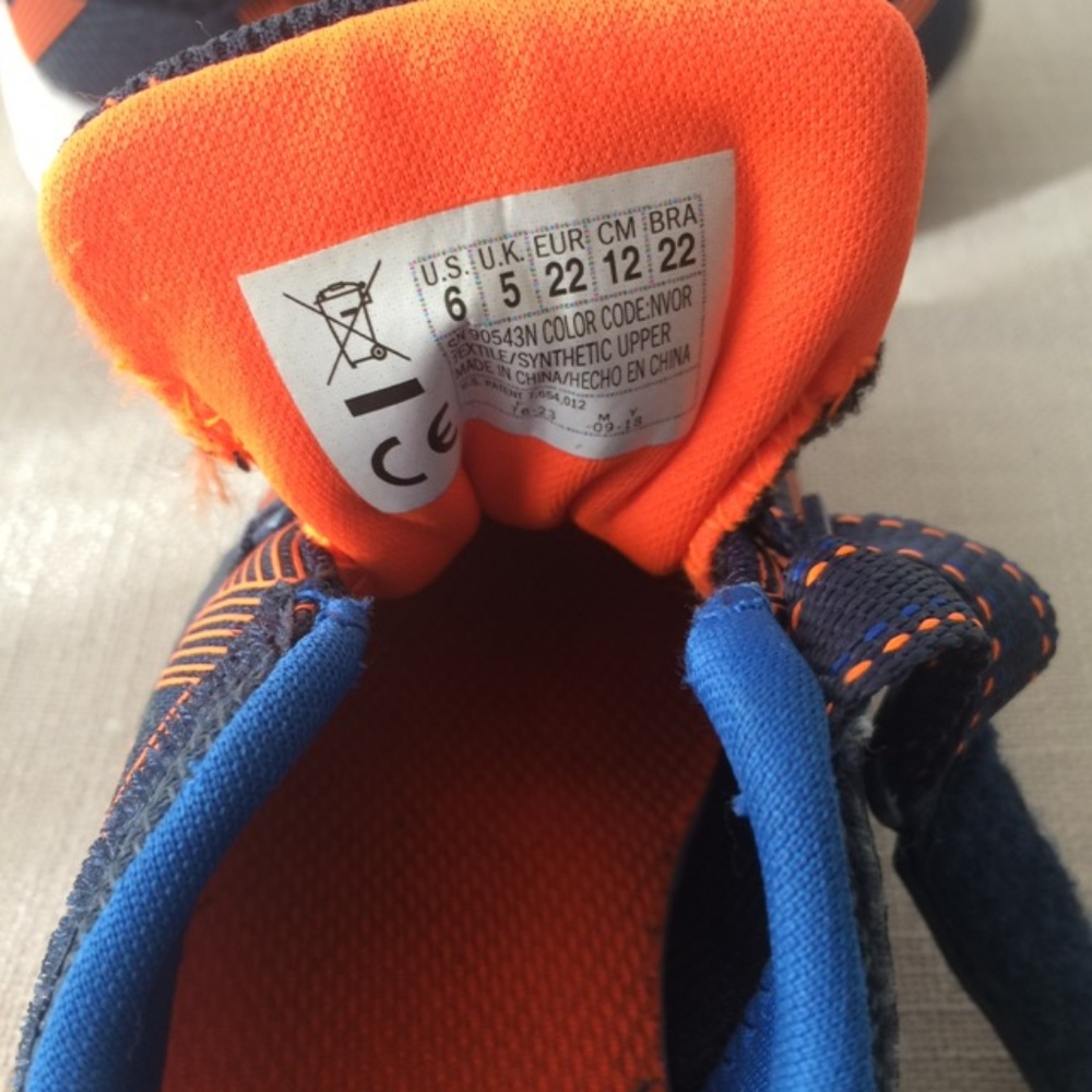 Skechers Blue and Orange Kids Light Up Shoes - Picture 7 of 8
